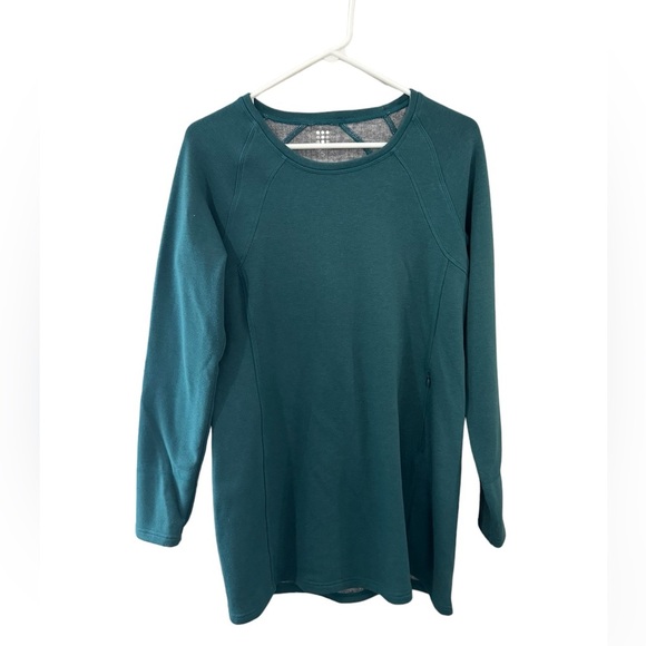 TITLE NINE small oversized tunic sweater pullover fleece knit inner lini… - Picture 1 of 8